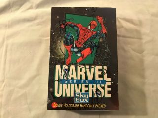 1992 Impel/skybox Marvel Universe Series 3 Trading Card Factory Box