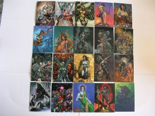 Top Cow Showcase Painted Cow 72 Card Set From Comic Images 1996