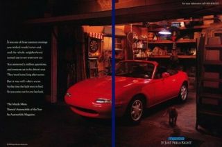 1990 1991 Mazda Mx - 5 Mx5 Miata Advertisement Print Art Car Ad J992