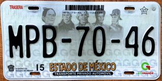 Mexico State License Plate Expired Graphic Background Heroes