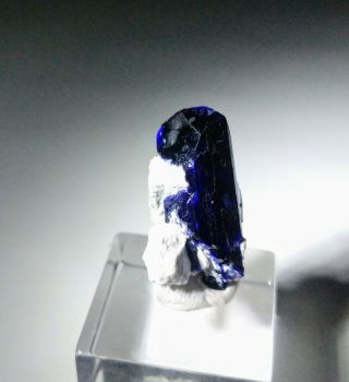 MAGNIFICENT - Blue Azurite crystal w/matrix,  thumbnail Milpillas mine Mexico 2