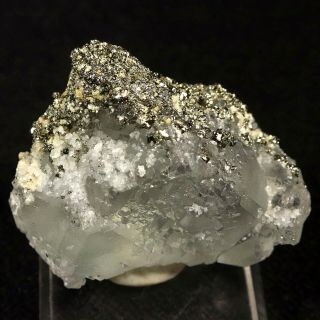 bb: Fluorescent Fluorite w/ Pyrite,  Calcite,  Scheelite from Peru - Colors 2