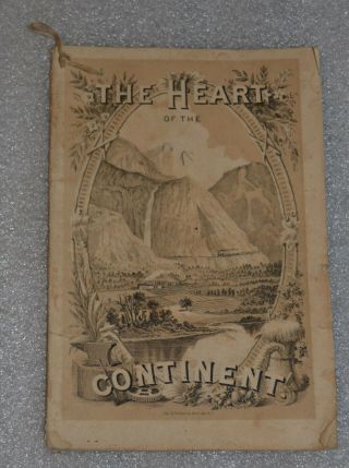 The Heart Of The Continent.  Chicago Burlington & Quincy Railroad Chicago,  1882.