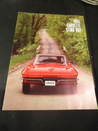 1965 Chevrolet Corvette Sting Ray Sales Brochure
