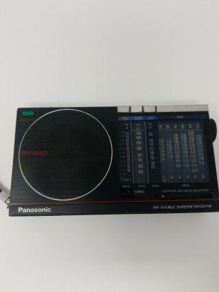 Vintage Panasonic Rf - B20 Fm Mw Lw Sw Shortwave Radio.  Long Wave.  Repair Or Parts