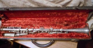 Vintage Metal Loveri Clarinet With Case