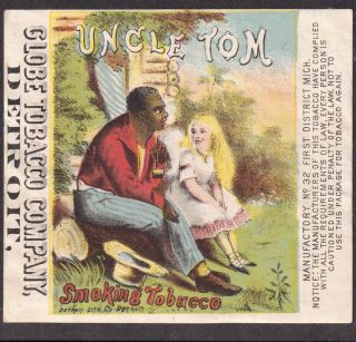 Uncle Toms Cabin Smoking Tobacco 1800 