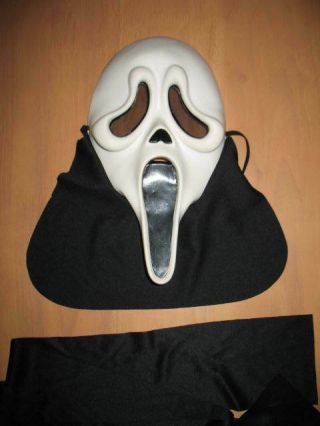 Vintage Scream Ghostface mask Fun World Easter Unlimited costume robe belt adult 2