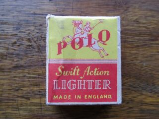 Antique Polo Swift Action Petrol Lighter Made In England