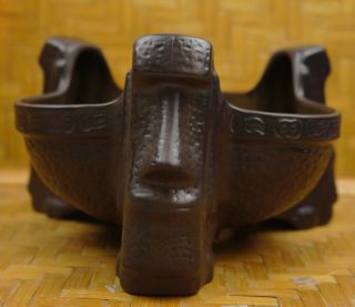 Trader Vic ' s Easter Island Moai Tiki Bowl Scorpion Huge Swizzles Coasters Napkin 4