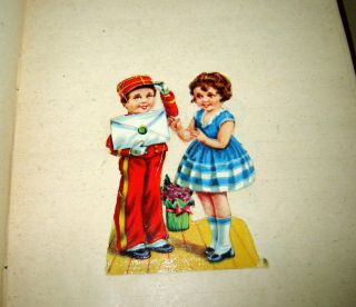 62 Antique OLD Victorian Die Cut Scrap in a Book - Santa Angels Hansel & Grettel 5