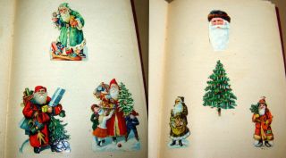 62 Antique OLD Victorian Die Cut Scrap in a Book - Santa Angels Hansel & Grettel 8