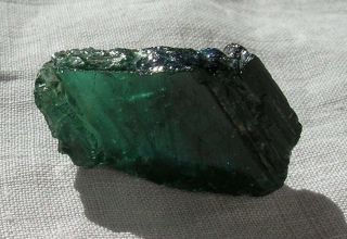 Indicolite Tourmaline Rough 44.  65 Ct.  Blue Green Clear With Crystal Faces