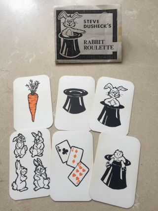 Rare Vintage Card Magic Trick Rabbit Roulette By Steve Dusheck