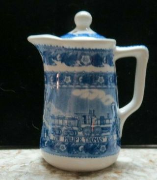 B & O Railroad China,  Shenango Pottery Pa - Chocolate Pot