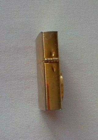 Vintage FLORENTINE 14k Gold Plated Lighter - H.  HENTZ & CO.  FOUNDED 1856 2