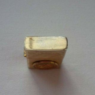 Vintage FLORENTINE 14k Gold Plated Lighter - H.  HENTZ & CO.  FOUNDED 1856 5