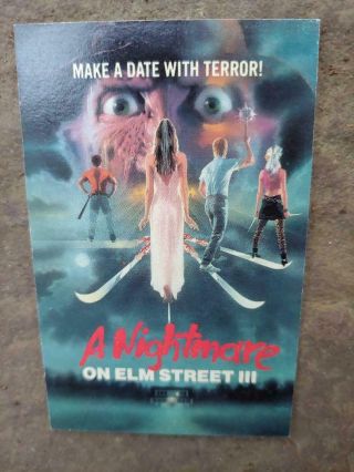 Htf 1987 Rare Video Store Media Horror Promo Nightmare On Elm Street Calendar
