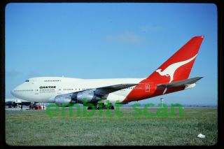 Slide,  Qantas Boeing 747sp - 38 (vh - Eab),  In 1987