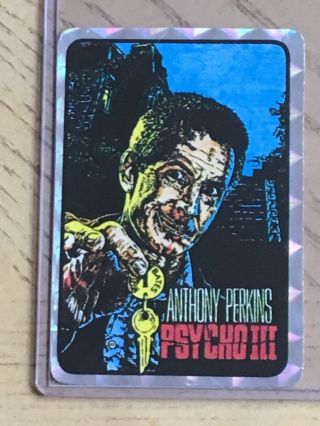 Rare Vintage Horror Movie Prism Vending Sticker Psycho Iii