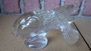 Art Deco Warren Kessler Crystal Glass Dove Pigeon Auto Mascot Hood Ornament 2/2
