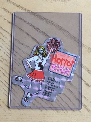 Rare Vintage Horror Movie Prism Vending Sticker Horror High