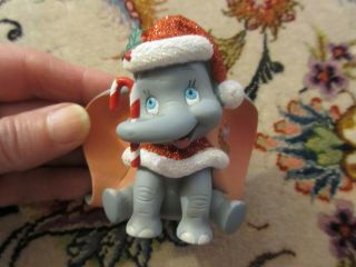 Disney Santa Dumbo Porcelain Christmas Holiday Tree Ornament 2013