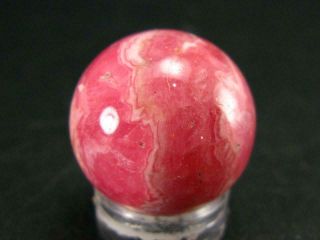 Large Rhodochrosite Sphere Ball From Argentina - 0.  8 "