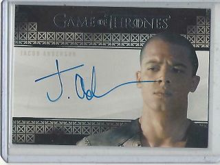 Game Of Thrones Valyrian Steel Jacob Anderson Valyrian Autograph