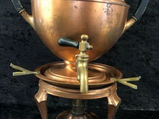 ANTIQUE MANNING BOWMAN & CO COPPER COFFEE PERCOLATOR (S22) 4