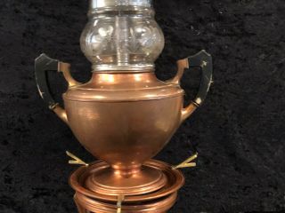 ANTIQUE MANNING BOWMAN & CO COPPER COFFEE PERCOLATOR (S22) 7