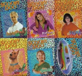 Scooby Doo The Movie Set Of 6 Sparkly Cards