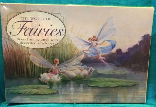 The World Of Fairies Cards & Envelopes Set Of 19 Open Box Peony Press Ships $2
