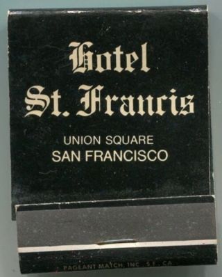 Matchbook @ Hotel St Francis @ Union Square @ San Francisco @ Front Strike @ 2
