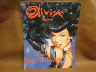 Olivia 2007 Featuring Bettie Page Pin Up Calendar Girls Ozone Fantasy
