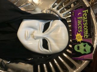 Vintage Tagged Scream Ghostface Fearsome Faces Alien Mask Mk Rare Cloth Tag