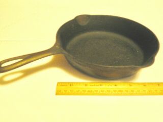 [ 891] Vintage Griswold 5 Cast Iron Skillet Frying Pan Large Block Logo 8 "