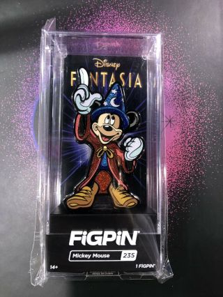 Disney Figpin Fantasia Mickey Mouse Pin 2019 D23 Expo Exclusive Le