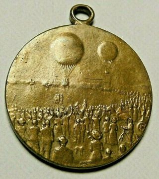1922 Gordon Bennett Balloon Race Geneva Medal C905 - A