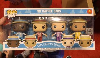 D23 Expo 2019 Exclusive Funko Pop Disneyland Dapper Dans 4 Pack Le In Hand