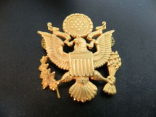 Eagle E.  Pluribus Unum Lapel Hat Pin Military Badge