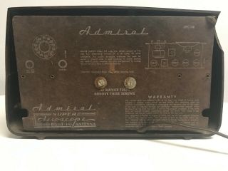 Admiral Aeroscope Tube Radio 5X12N Parts Restoration 4