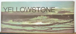 1974 Yellowstone National Park Wyoming,  Mt,  Id Vintage Info Brochure & Map B