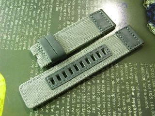 Old Stock Diesel 24mm Gray Canvas Mens Watch Strap