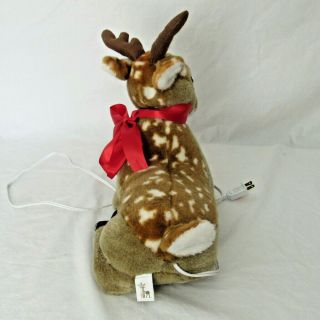 Santa ' s Best Animated Reindeer Moving Head Fawn Deer Electric Christmas 15 