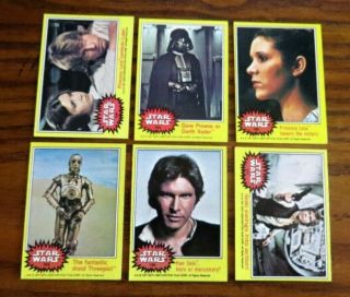 1977 Topps Star Wars Starter Set Yellow Series 37 Cards