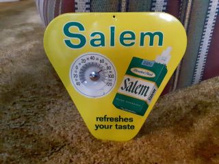 Vintage Salem Cigarette Thermometer 1950 