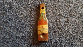 Vintage Antique Tin Litho Figural Bottle Opener Pbr Beer Pabst Blue Ribbon