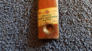 Vintage antique tin litho figural bottle opener PBR Beer Pabst Blue Ribbon 3
