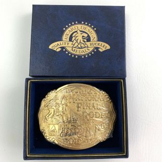 1997 Hesston Nfr National Finals Rodeo Gold Tone Ltd Edition ’d Nos 50th